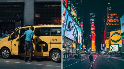 'One of My Biggest Fears:' Taxi Drives Through Times Square. Then the Street Collapses Under It
