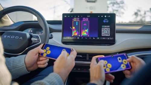 Skoda Elroq et Enyaq proposeront bientôt des jeux vidéo comme Tetris (à l'arrêt bien sûr)
