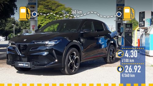 Alfa Romeo Junior Ibrida Q4, la prueba de consumo real del mild hybrid 4x4