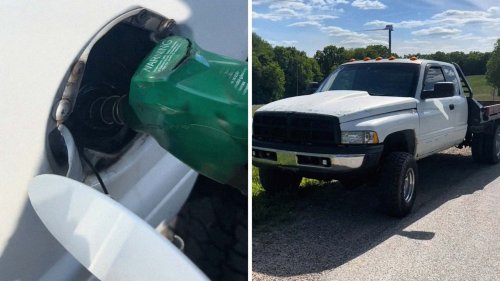 'That Don't Look Right': Ohio Driver Fuels Up His Ram Truck. Then Pink Fuel Comes Out