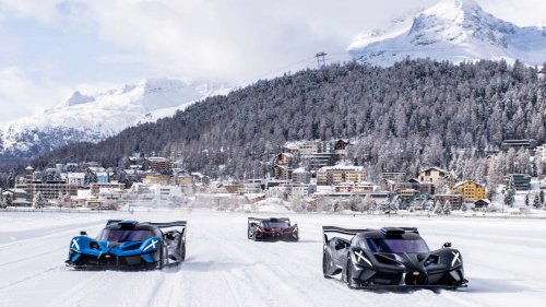 Bugatti Took Its Best Hypercars Ice Drifting. It's Pure Cinema