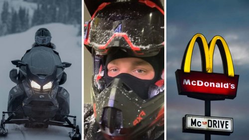 ‘That’s a First for Me:’ Wisconsin Man Forgets to Buy Snow Tires. Then He Pulls Into the McDonald’s Drive-thru on His Snowmobile