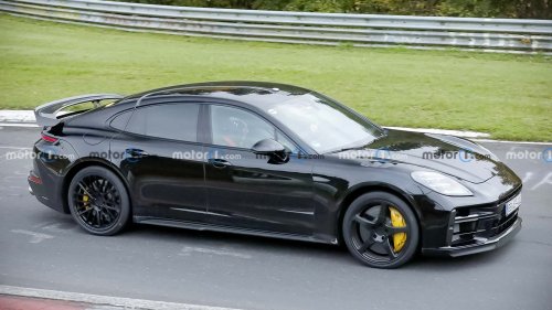 Porsche Panamera Turbo GT erstmals als Erlkönig erwischt
