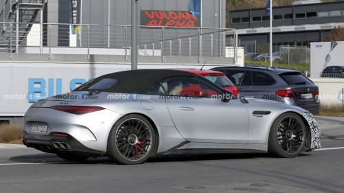 Mercedes-AMG SL Facelift (2026) als Erlkönig erwischt