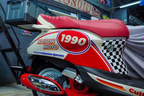 Modifikasi Skutik Yamaha Grand Filano Hybrid – TAMPIL KLASIK ALA RALLY 90-AN