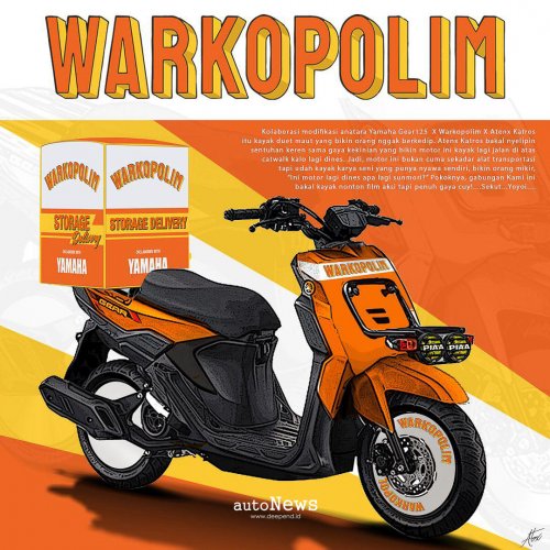 Modifikasi Skutik Yamaha Gear Ultima – DIMODIF TOTAL UNTUK OPERASIONAL WARKOPOLIM