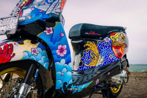 Garage Goal Modifikasi | Yamaha Grand Filano Hybrid – SPORTY JAPANESE VIBE