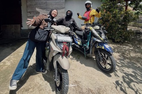 Skuter Matik Yamaha Gear Ultima Dipakai Touring 566 Km – CUMA ISI BENSIN 2 KALI