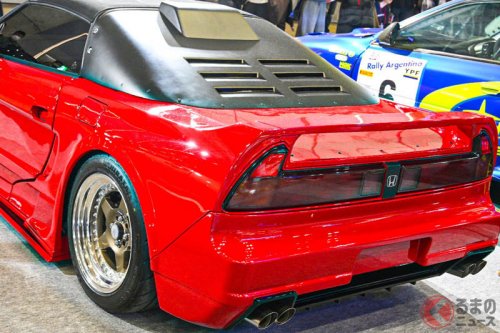 “軽”サイズの「ミニNSX!?」登場！ “130万円”でパカッと開かない方式で「リトラ」も完全再現！ ホンダ「S660」のカスタムモデル「WONDER miNiSX660」が市販化間近