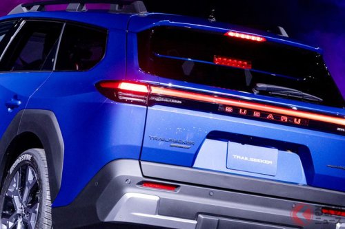 スバル新型「ステーションワゴンSUV」米国で初公開に反響あり！「先進デザインでカッコいい！」「アウトバック後継車か!?」の声！ 加速がスゴい新型「トレイルシーカー」とは？