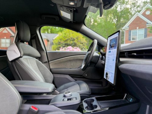 I drove Ford's Mustang Mach-E Rally. It looks like a life-sized Hot Wheels toy but is actually a fantastically fast electric SUV.