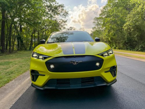 I drove Ford's Mustang Mach-E Rally. It looks like a life-sized Hot Wheels toy but is actually a fantastically fast electric SUV.