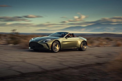 2026 Aston Martin Vantage Roadster Has Wide Fenders and an Even Wider Grille