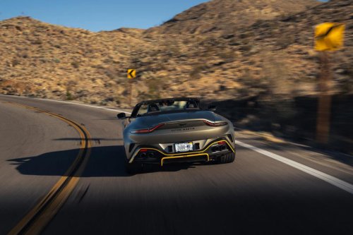 2026 Aston Martin Vantage Roadster Has Wide Fenders and an Even Wider Grille