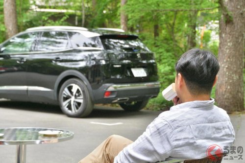 プジョー最強の“300馬力”SUV「3008」がスゴイ！ 1.6リッターエンジン搭載の「GT HYBRID4」どんなクルマ？ 軽井沢の｢愛車映えスポット｣へドライブして感じた“実力”とは