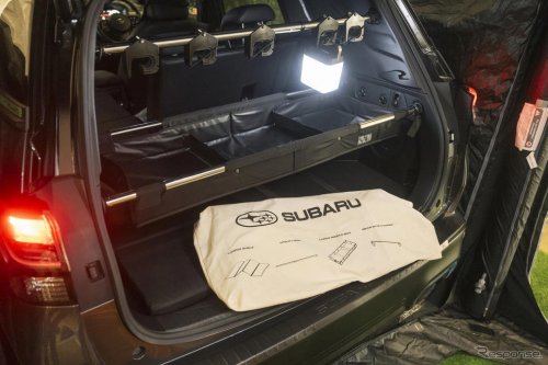 新型フォレスター半端ないって！ 純正用品で大変身、日本初披露“サンドカラー”のクロストレックが登場…東京アウトドアショー2025