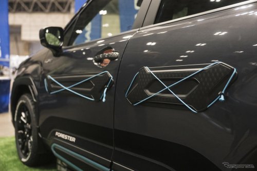 新型フォレスター半端ないって！ 純正用品で大変身、日本初披露“サンドカラー”のクロストレックが登場…東京アウトドアショー2025