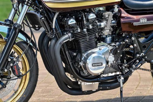 ACサンクチュアリー Z1（カワサキ Z1）18インチコンプリート車両に加わる効果的な熱対策【Heritage&amp;Legends】