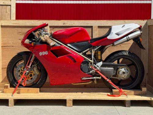 Brand New 26-Year-Old Ducati 996 SPS For Sale in Original Packing Crate