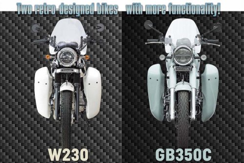 創業67年の老舗キジマが魅せるからよりリアル?! 旧くて新しい！ 昭和感漂うホンダ「GB350」・カワサキ「W230」のカスタム例を見る