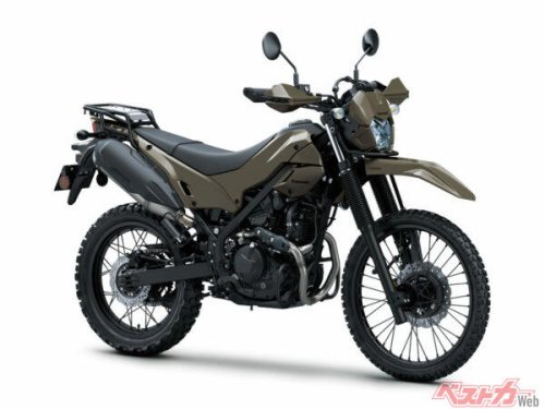 カワサキ新型「KLX230 DF」登場！ 無骨×実用のデュアルパーパス