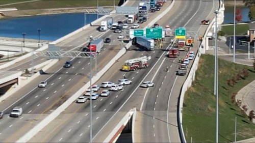 1 killed in multi-vehicle crash involving Amazon semi on I-75 NB