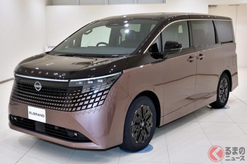 日産「新型エルグランド」世界初公開！ 約15年ぶりのフルモデルチェンジで「走る歓びと快適性」を両立！ 4代目は威風堂々たる存在感を付与！ 26年度に発売