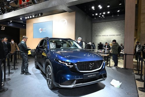 マツダ『CX-5』新型、初公開の新色「ネイビーブルーマイカ」を引っさげて「東京オートサロン2026」に登場!