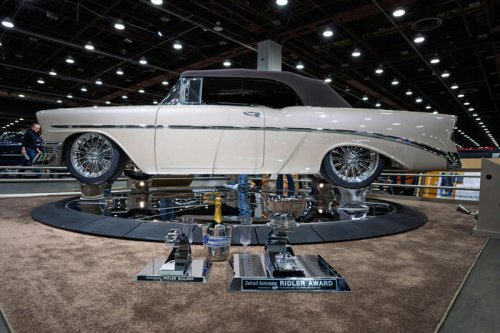 Elegant Lady, a ’56 Chevy Bel Air convertible, wins 2026 Ridler Award