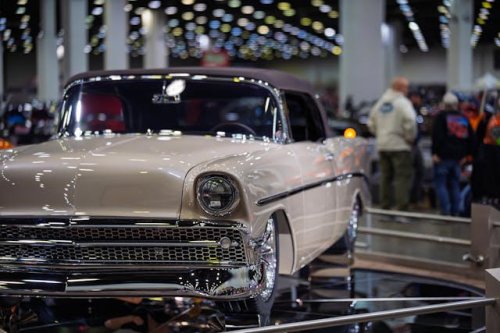 Elegant Lady, a ’56 Chevy Bel Air convertible, wins 2026 Ridler Award