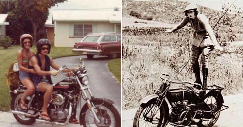 Retro Harley-Davidson pics of freedom to the max