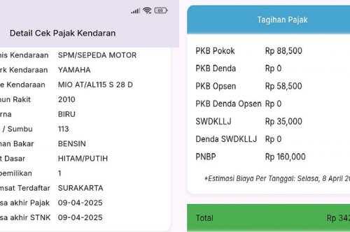Valid, Ada Tiga Cara Cek Nominal Pajak Kendaraan Buat Pegangan Sebelum Bayar