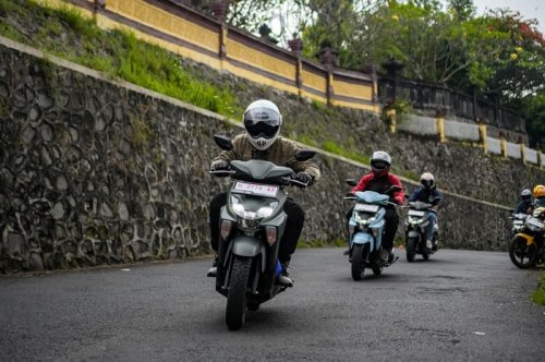 Yamaha Gear Ultima Dipakai Touring Nanjak-nanjak, Konsumsi BBM Seboros Apa?