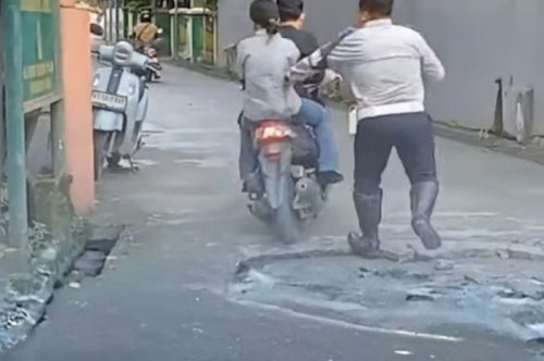 Usaha Sia-sia, Pengendara Honda Vario Kabur Dari Razia Operasi Patuh ke Lokasi Mengecewakan