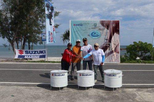 Suzuki Gelar Bersih-bersih Sampah di Belitung, Ratusan Kilo Limbah Dikumpulkan