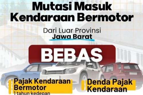 Mutasi Kendaraan Masuk ke Jabar Katanya Gratis, Ternyata Tetap Ada Bayar Tiga Item Ini