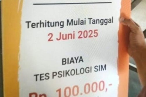 Biaya Psikologi Naik Jadi Rp 100 Ribu Per Juni, Bikin SIM Jadi Segini