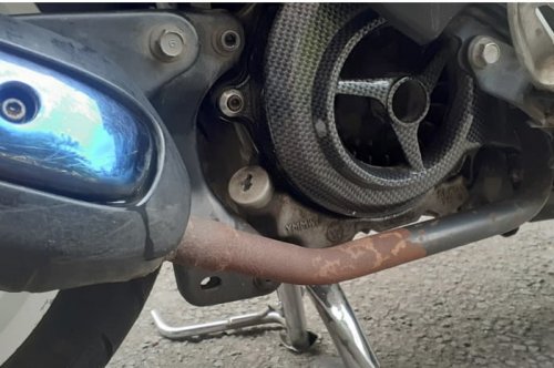 Segini Biaya Las Leher Knalpot Motor Bekas Yang Bocor, Ojol Gratis