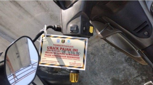 Sudah Mirip Label Baju Aja, Mobil dan Motor Nunggak Pajak Bakal Dipasangi Benda Ini