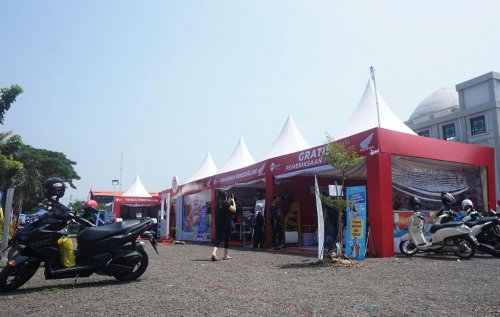 DAM Hadirkan Bale Santai Honda dan AHASS Siaga untuk Kawal Pemudik di Jawa Barat