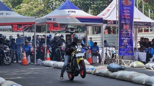 Cegah Balap Liar Polresta Magelang Gelar Lomba Drag Bike, Peserta Membludak
