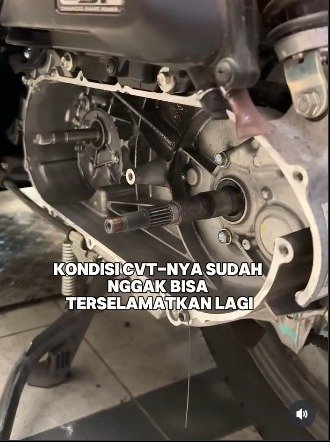 Seram! Komponen CVT Motor Matic Habis Meleleh Cuma Karena Hal Sepele