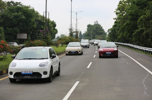 AION UT Digas Jakarta-Bandung PP Satu Kali Charge, Jarak Tempuh Sisa Segini di Akhir Perjalanan