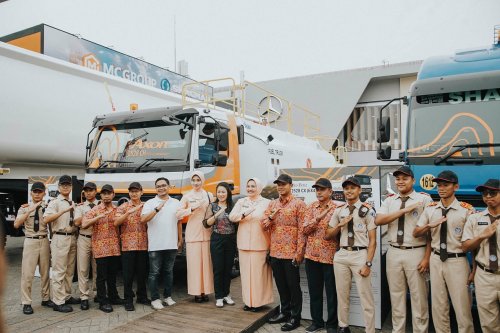 Top Markotop, DCVI Sumbang Mesin Bus Mercedes-Benz OF 917 ke SMK 1 Angkasa Jakarta