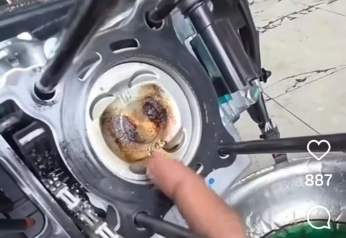 Mesin Motor Baru Dipakai 5 Km Sudah Dibongkar, Begini Penampakannya