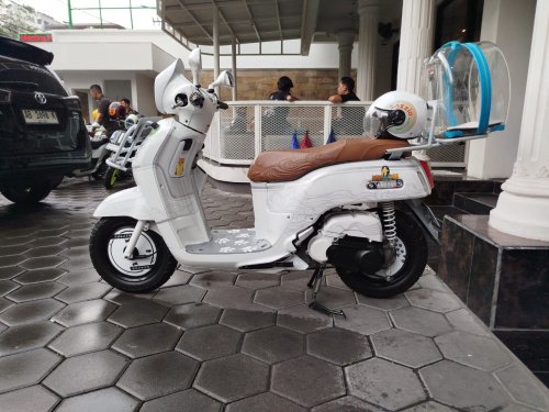 Yamaha Fazzio Kalcer Ala Zee Asadel Eks JKT48, Pecinta Kucing Boleh Niru