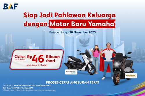 November, N-nya Apa? Nyicil Yamaha NMAX di BAF Cuma Rp 46 Ribuan per Hari!