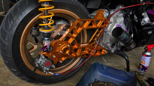 XMAX Makin Hedon, Kimin Racing Hadirkan Swingarm Bilet, Punya Desain Fresh