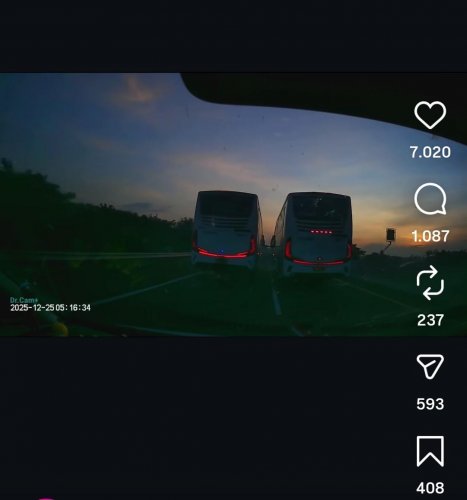 Manuver Bus Damri di Tol Ngawi–Kertosono Tuai Sorotan, Sopir Langsung Kena Skors!