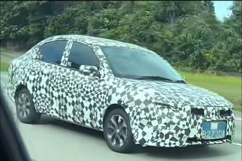 2025 Proton Saga MC3 shown on livestream – new face, exterior lighting; dual screens on revised dash